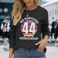 Celebrating 44 Years Of Friendship 面白いグループマッチング 長袖Tシャツ 彼女への贈り物