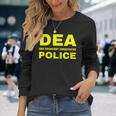 Dea 警察官 麻薬取締局 フロントプリント 長袖tシャツ 長袖Tシャツ 彼女への贈り物