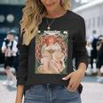 F Champenois Imprimeur-Editeur By Alphonse Mucha 長袖Tシャツ 彼女への贈り物