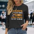 Grandpa Is My Name Ham Radio Is My Game Hamラジオ アマチュア無線 長袖Tシャツ 彼女への贈り物