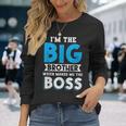 I'm The Big Brother Makes Me The Boss Pregnancy 長袖Tシャツ 彼女への贈り物