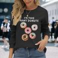 I'm Many Donuts 面白いドーナツフィットネス格言 長袖Tシャツ 彼女への贈り物