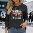 I'm Not Old I'm Classic レトロ フォード シェルビー コブラ マッスルカー 長袖Tシャツ 彼女への贈り物
