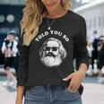 Karl Marx Told Youo 共産主義社会主義マルクス主義 長袖Tシャツ 彼女への贈り物