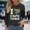 I Love Cape Town South Africa Heart Flag Long Sleeve T-Shirt Gifts for Her I Love Cape Town South Africa Heart Flag Long Sleeve T-Shirt Gifts for Her