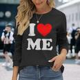 I Love Me シャツ Y2k ジョーク I Heart Me Love Myself Maine 長袖Tシャツ 彼女への贈り物