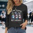 Be Merrynowman Line Dance クリスマス 面白い ホリデーダンス 長袖Tシャツ 彼女への贈り物