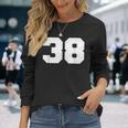 Number 38Ports Jersey Player 38 Fan Front Printarsity 長袖Tシャツ 彼女への贈り物