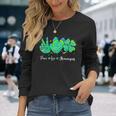 Peace Lovehenaniganst Patrick's Day Green Tie Dye 長袖Tシャツ 彼女への贈り物