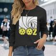 Pickleball 002 スパイパロディ 面白いピックルボールパドルプレーヤー 長袖Tシャツ 彼女への贈り物