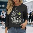 Pickleball Player 猫オーナーピックルボール キティ好きの服 長袖Tシャツ 彼女への贈り物