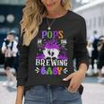 Pops Of The Brewing Baby Dad To Be Halloween Long Sleeve T-Shirt Gifts for Her