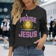 Praise Jesus Our Lord &Aviour For An Abundant New Life 長袖Tシャツ 彼女への贈り物