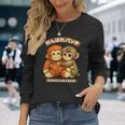 Punch Japanese Monkey Friendship Orangutan Punchkin Punch 長袖Tシャツ 彼女への贈り物