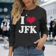 Retrointage I Heart Jfk John F Kennedy 長袖Tシャツ 彼女への贈り物