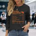 Shrimp And Grits Nutrition Facts Label Calories Protein Food 長袖Tシャツ 彼女への贈り物