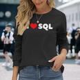 Sql大好き 長袖Tシャツ 彼女への贈り物