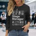 Stage Manager Description Label 長袖Tシャツ 彼女への贈り物