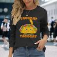 Tacocat シャツ キッズ シンコ・デ・マヨ メキシカン タコス キャット・タコス 長袖Tシャツ 彼女への贈り物