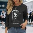 Valentine's Day I Love You To Death Cute Grim Reaper 長袖Tシャツ 彼女への贈り物