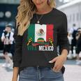 Viva Mexico ソンブレロ インディペンデンス メキシコ 国旗 メキシコ 長袖tシャツ 長袖Tシャツ 彼女への贈り物