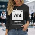 ああ驚きの要素 長袖Tシャツ 彼女への贈り物