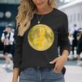 うさぎ星人 On The Yellow Moon 長袖Tシャツ 彼女への贈り物