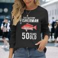 メンズ この金目鯛漁師は50歳50歳の誕生日です 長袖Tシャツ 彼女への贈り物