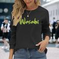 わさびハロウィンコスチュームごっこ I'm Wasabi Fun 長袖Tシャツ 彼女への贈り物