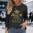 エリア51 エイリアン 長袖Tシャツ 彼女への贈り物