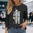 カバラの生命の樹図 長袖Tシャツ 彼女への贈り物