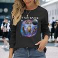カワウソ宇宙 面白いカワウソ 宇宙カワウソ 長袖tシャツ 長袖Tシャツ 彼女への贈り物