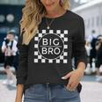 キッズ Big Brother シャツ 男の子 幼児 Big Bro アナウンスメント チェック 長袖Tシャツ 彼女への贈り物