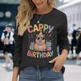 キャッピー・バースデー・カピバラ愛好家 バースデー・カピバラcappy Birthday 長袖Tシャツ 彼女への贈り物