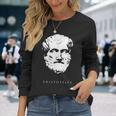 ギリシャ古代アリストテレス哲学 Aristotle Philosophy Greek Philosopher 長袖Tシャツ 彼女への贈り物