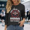 ケージファイティングで生き残るための総合格闘技mmaファイト 長袖tシャツ 長袖Tシャツ 彼女への贈り物