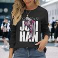 ゲーマープレイヤー愛好家向けジュリハンキャラクター 長袖tシャツ 長袖Tシャツ 彼女への贈り物