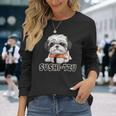 シーズー寿司 すしーず 犬 おもしろい しーず 寿司好き犬 長袖Tシャツ 彼女への贈り物