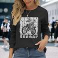 ダートバイク用ブラップデザイン モトクロス ダートバイク 長袖Tシャツ 彼女への贈り物