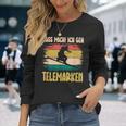 テレマーク Lass Mich Ich Geh Telemarken スキー 長袖Tシャツ 彼女への贈り物