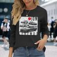 ディストレス Jdm レジェンズ レースカー 国旗 日本製 長袖tシャツ 長袖Tシャツ 彼女への贈り物