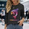 トライバル サラソタ オルカ キラー クジラ ネイティブアメリカン 長袖Tシャツ 彼女への贈り物