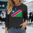ナミビアの国旗 長袖Tシャツ 彼女への贈り物