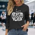 ニューヨーク Nyc ザ・ビッグ・ダイバーシブ・アップル・ラ・グラン・マンザナ 長袖Tシャツ 彼女への贈り物