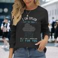 バイナリコーディング I Can Explain It コンピューターコーディングプログラマー 長袖Tシャツ 彼女への贈り物