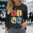 バス クラリネット レトロ 長袖Tシャツ 彼女への贈り物