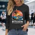 ビットコイン退職プラン Btc暗号取引 暗号通貨 長袖Tシャツ 彼女への贈り物