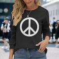 ピースサイン ピースサイン ピースサイン Peace 長袖Tシャツ 彼女への贈り物