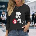フィデル・カストロ・キューバ革命拳戦闘デモ 長袖Tシャツ 彼女への贈り物