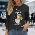 フレンチホルン奏者 ペンギン好き 音楽 フレンチホルン 長袖Tシャツ 彼女への贈り物